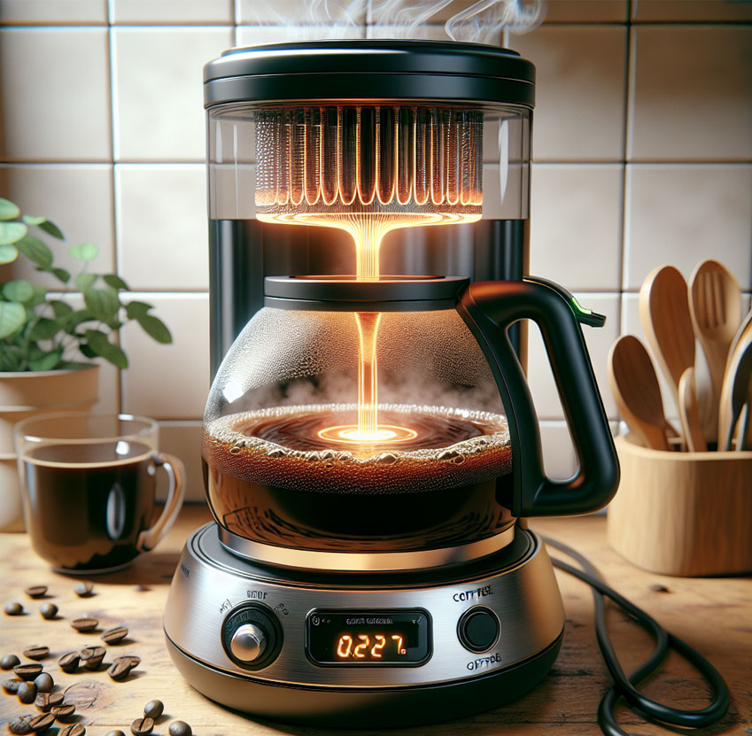 Coffee Maker With Hot Water Brewing